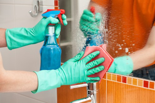 Thorough kitchen and bathroom cleaning during a one-off visit in Swiss Cottage