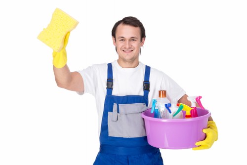 Professional cleaning of shared communal areas in a Swisscottage property