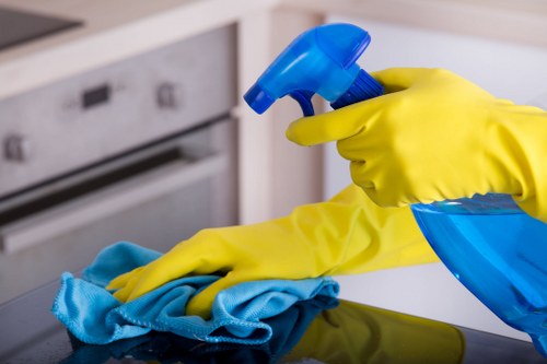 Professional cleaning of desks and shared office surfaces in Swiss Cottage